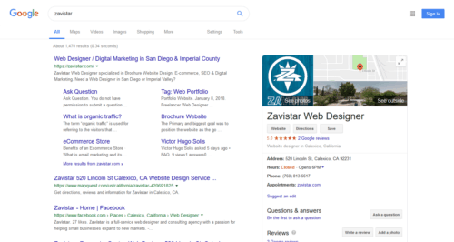 Google My Business Profile