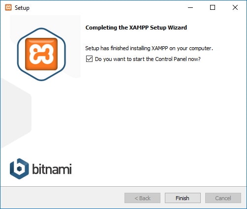 XAMPP Installation Completed
