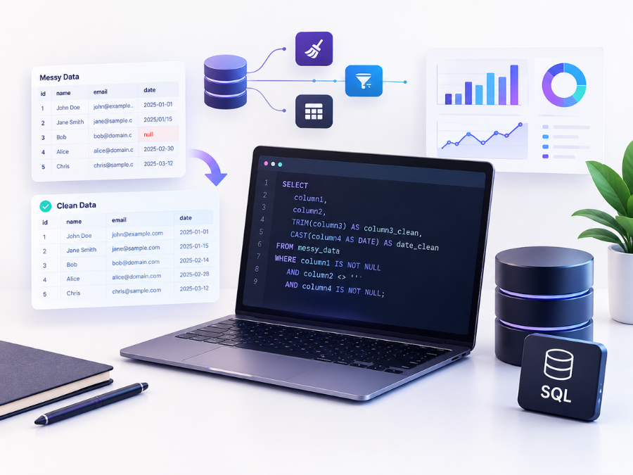 Cleaning Messy Data with Pure SQL: A Beginner's Guide