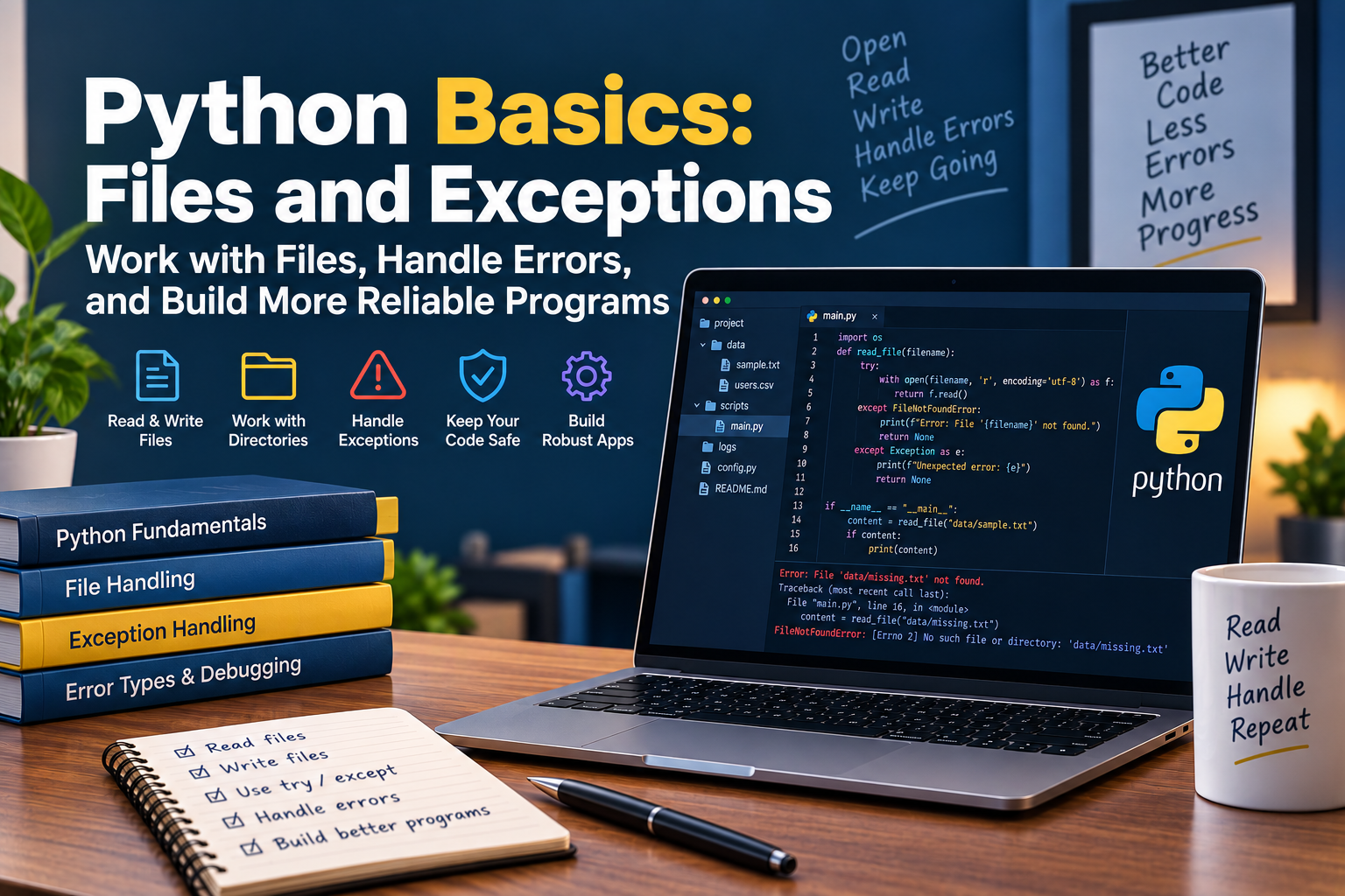 Python Basics: Files and Exceptions