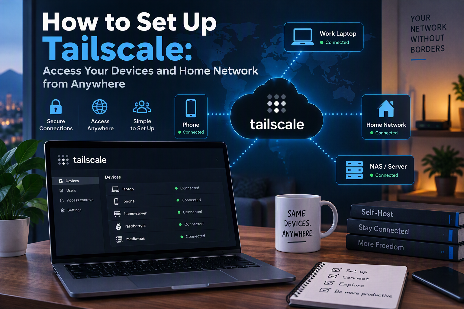 How to Set Up Tailscale: Access Your Devices and Home Network from Anywhere