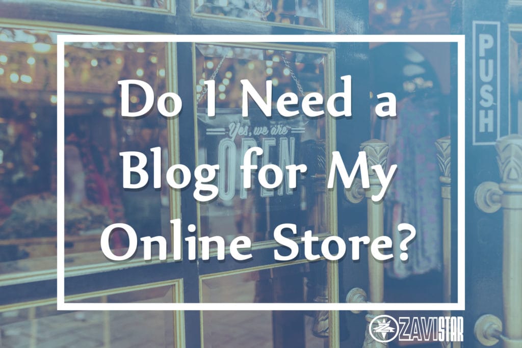 Online store blog