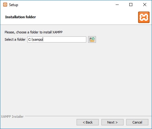 XAMPP Installation folder