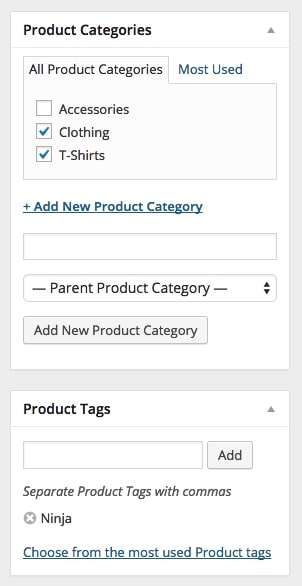 WooCommerce Product Categories