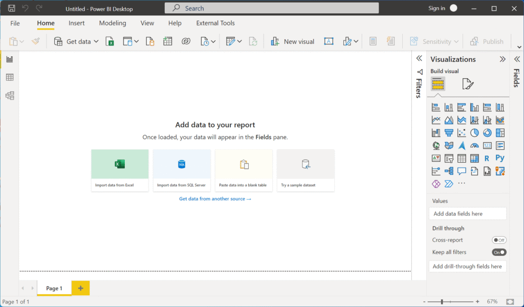 Power BI Screen